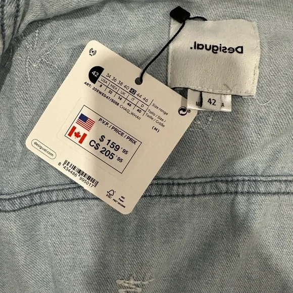 NWT Desigual Denim Jacket  - LAST CHANCE - Picture 9 of 10
